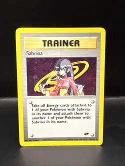 Pokemon TCG WOTC Sabrina Trainer Gym Challenge Holo Card 20/132 - Image 2