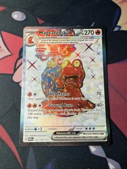 Pokemon Magcargo EX 191/167 Ultra Rare Twilight Masquerade Card - Image 1