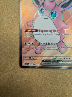 Pokemon Cards Wigglytuff ex 187/165 Full Art Secret Rare Pokemon 151 - (NM) - Image 2