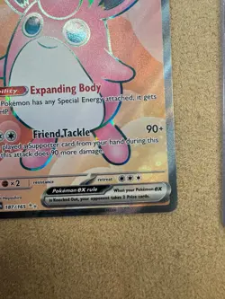Pokemon Cards Wigglytuff ex 187/165 Full Art Secret Rare Pokemon 151 - (NM) - Image 3