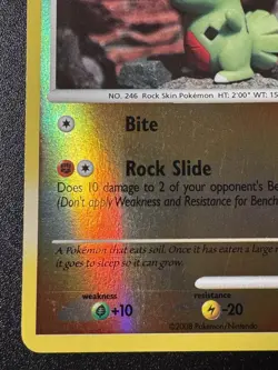 Larvitar 63/100 D&P Stormfront Pokemon Card Reverse Holo Foil Rare HP - Image 5