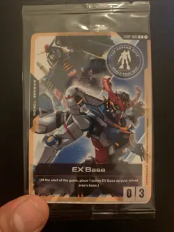Gundam Card Game EX Base EXBP-003 THE GUNDAM BASE World Tour LONDON LTD Promo - Image 1