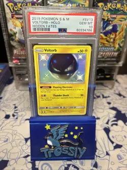 2019 Pokemon Voltorb Holo Hidden Fates PSA GEM MT 10 Card - Image 1