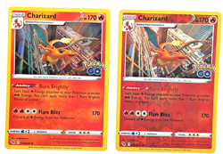 Charizard 010/078 Holo & Charizard 010/078 Reverse Holo Pokemon Go Rare Cards NM - Image 2