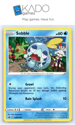 SWSH: Sword & Shield Promo Cards #SWSH073 Sobble - Image 1