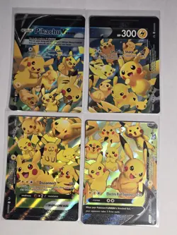 Pikachu V-Union Special Celebrations Ultra Rare Promo 4 Pokemon Cards - Image 1