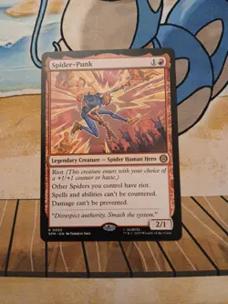 Spider-Punk Non Foil Rare MTG Marvel Spiderman - Image 1