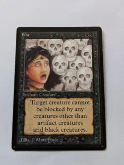 WOTC MTG Vintage Beta Edition Fear (NM) CCG Magic the Gathering - Image 2
