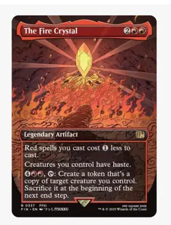 MTG Final Fantasy English The Fire Crystal Borderless 0337 Non-Foil - Image 1