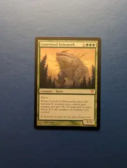 MTG Craterhoof Behemoth: Avacyn Restored Regular #172/244 - EX-MT - Image 1