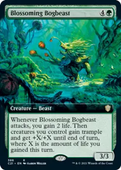 1 x Blossoming Bogbeast - Extended Art - Commander 2021 - NM-Mint - MTG - Image 1