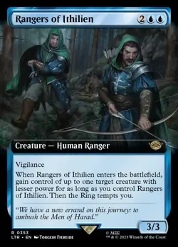 Rangers of Ithilien (Extended Art) R 353 LTR The Lord of the Rings MTG - Image 1