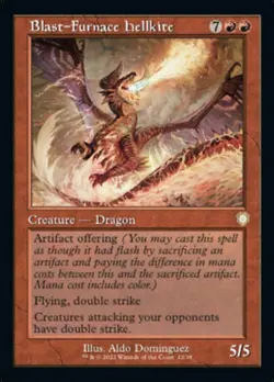 Mint/Near-Mint, English - 1 x MTG Blast-Furnace Hellkite Commander: The Brothers - Image 1