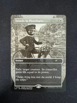 Swords to Plowshares (BORDERLESS) - Secret Lair (Magic/MTG) - Image 1