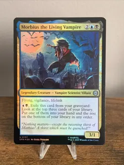 1x Morbius the Living Vampire - Foil MTG Marvel's Spider-Man NM Magic Foil - Image 1