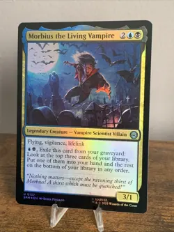 1x Morbius the Living Vampire - Foil MTG Marvel's Spider-Man NM Magic Foil - Image 2