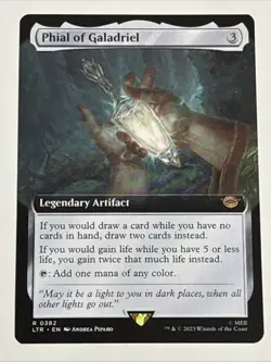 MTG Lord of the Rings Phial of Galadriel Extended Art 0382 NM Rare - Image 1
