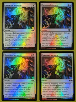 FOIL Summary Judgment x4 Ravnica Allegiance 4x Playset Magic the Gathering MTG - Image 1