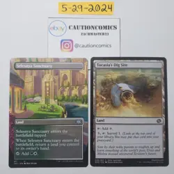 MTG Selesnya Sanctuary Borderless 2X2 NM + Tocasia's Dig Site (Box10) - Image 1