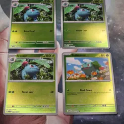 3x Ivysaur 1x Bulbasaur Reverse Holo Mega Evolution Pokemon TCG Near Mint Card - Image 2