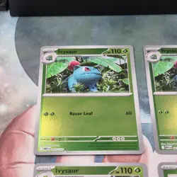 3x Ivysaur 1x Bulbasaur Reverse Holo Mega Evolution Pokemon TCG Near Mint Card - Image 3
