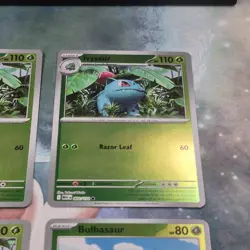 3x Ivysaur 1x Bulbasaur Reverse Holo Mega Evolution Pokemon TCG Near Mint Card - Image 4