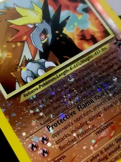 Entei 34 PL Holo Foil w/Swirl Black Star Pokemon Promo. Free Tracked Shipping! - Image 3