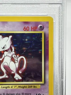 Pokemon TCG Mewtwo 10/102 Base Set Holo Rare PSA 6 - Image 4