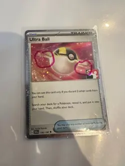 SWIRL Ultra Ball 196/198 Holo Pokemon Prize Pack Scarlet & Violet variant B - Image 1