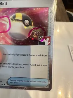 SWIRL Ultra Ball 196/198 Holo Pokemon Prize Pack Scarlet & Violet variant B - Image 2