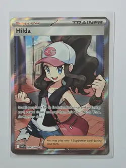 Pokemon TCG Hilda 164/086 Full Art Ultra Rare White Flare Holo - Image 1
