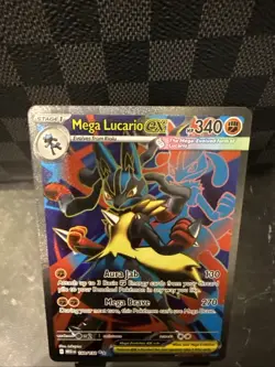 Pokemon Mega Lucario EX FA 160/132 Ultra Rare Holo NM Mega Evolution TCG Card - Image 2