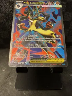 Pokemon Mega Lucario EX FA 160/132 Ultra Rare Holo NM Mega Evolution TCG Card - Image 3