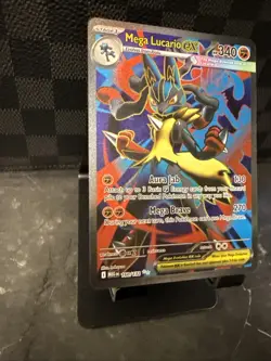 Pokemon Mega Lucario EX FA 160/132 Ultra Rare Holo NM Mega Evolution TCG Card - Image 4