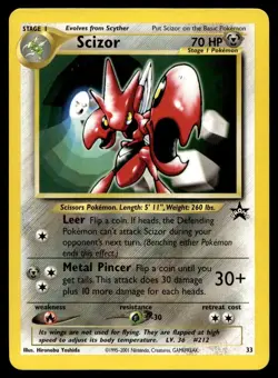 2001 Promos - Wizards Black Star 1 Scizor Stage 1/Promo #33 - Image 1