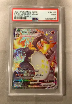 Charizard Vmax PSA 9 SV107/SV122 Shining Fates Pokemon 2021 Sword & Shield - Image 1