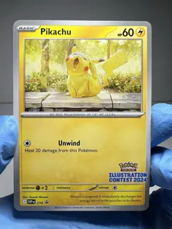Pikachu 214 Illustration Contest 2024 SV: Scarlet & Violet Promo LP Pokemon TCG - Image 2