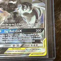 Pokemon TCG Pikachu & Zekrom GX SM168 Alt Art Tag Team Black Star Promo NM - Image 4