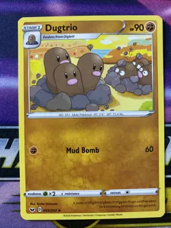 Pokemon TCG Sword and Shield Base Dugtrio 093/202 - Image 1