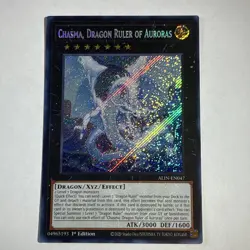 Chasma, Dragon Ruler of Auroras ALIN-EN047 Secret Rare 1st Edition Yu-Gi-Oh! - Image 1