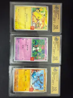 RPA 10 McDonald's Pokemon Card Pikachu 020/M-P 6 Complete Set 2025 Limited Promo - Image 4