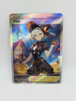 Pokemon Goddess Bea Halloween Special Doujin DIY Kawaii Art Holo Card - Image 1