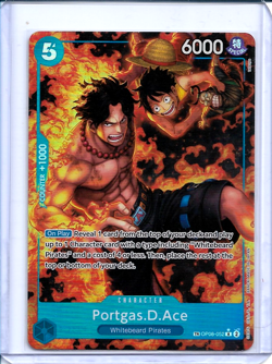 Portgas.D.Ace (OP08-052) treasure rare, One Piece Card Game NM English EN - Image 1