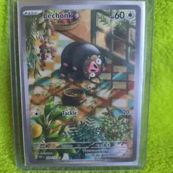 Pokemon TCG Lechonk Illustration Rare Holo Card 209/197 Sv03: Obsidian Flames NM - Image 1