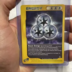 Pokemon Card - Aquapolis 145/147 - BOOST ENERGY (uncommon) - NM/MT Non Holo TCG - Image 1