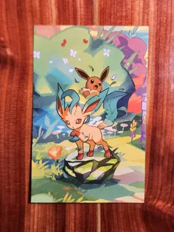 Pokemon TCG: Leafeon Mini Tin Info Card - Prismatic Evolutions 0470 - Image 1