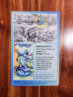 Pokemon TCG: Glaceon Mini Tin Info Card - Prismatic Evolutions 0471 - Image 2