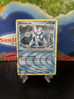 Pokemon TCG Arceus AR4 Platinum Holo Rare Card Arceus Holo Rare SWIRL - Image 1