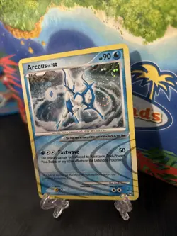 Pokemon TCG Arceus AR4 Platinum Holo Rare Card Arceus Holo Rare SWIRL - Image 2
