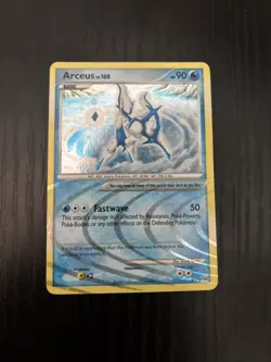 Pokemon TCG Arceus AR4 Platinum Holo Rare Card Arceus Holo Rare SWIRL - Image 3